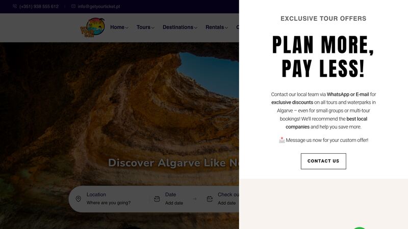 GetYourTicket — plataforma de bilheteira online